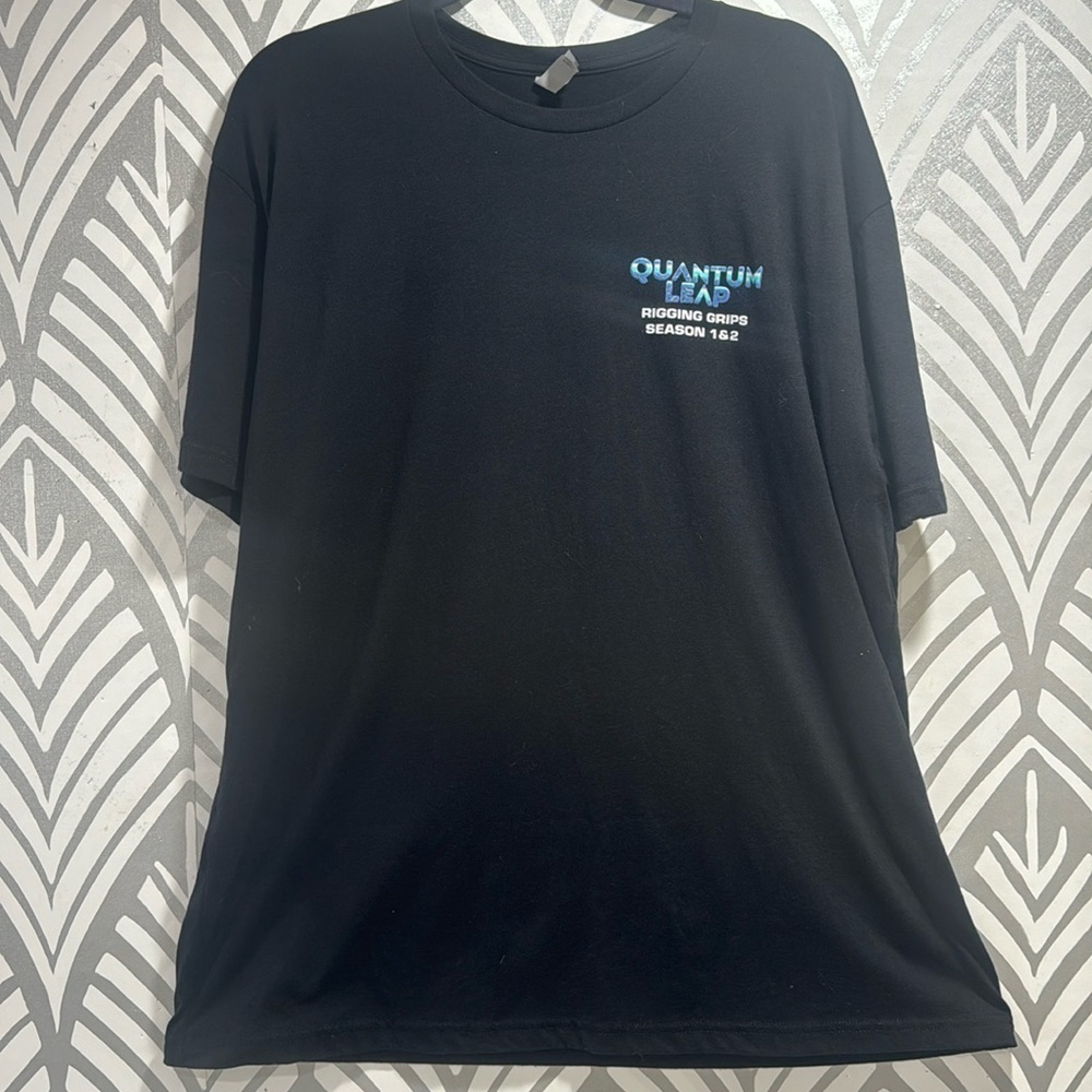 Next level black Quantum Leap men’s tshirt.